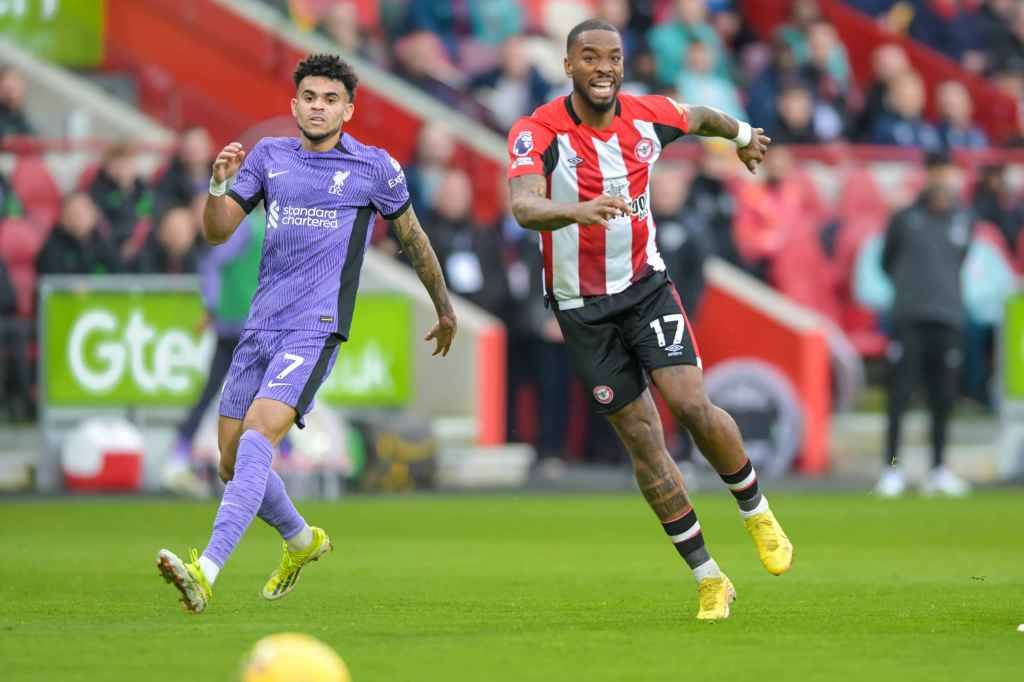 Фрагмент матча Брентфорд — Ливерпуль