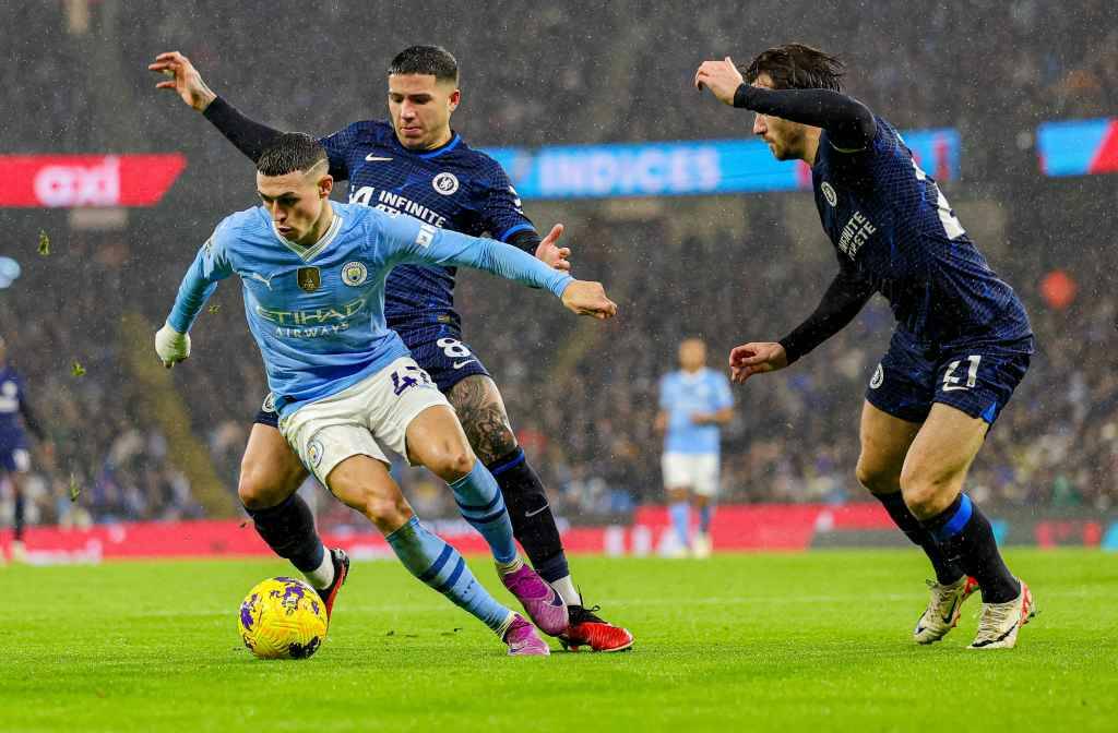 Фрагмент матча Манчестер Сити — Челси