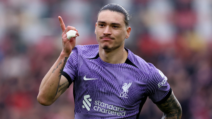 Дарвин Нуньес — автор гола в матче с «Брентфордом»