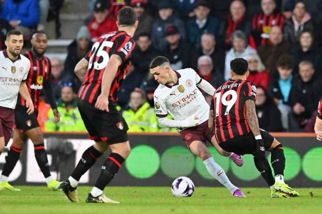 Фрагмент матча Борнмут — Манчестер Сити