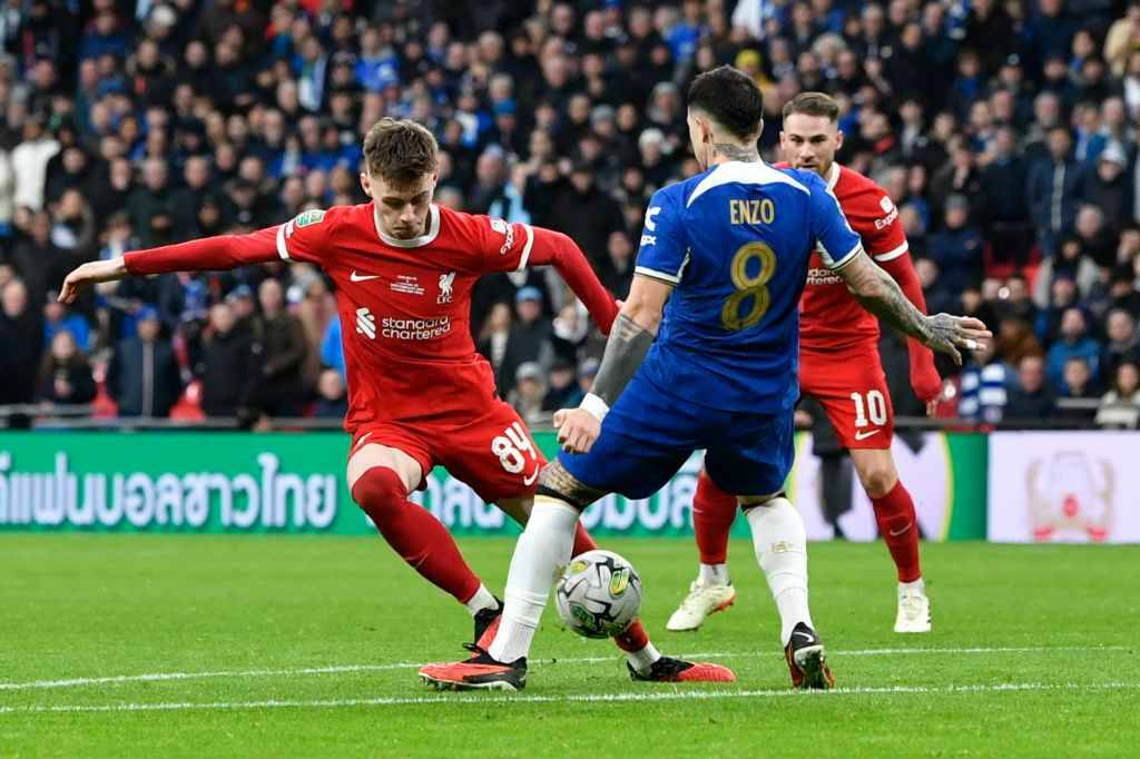 Фрагмент матча Челси — Ливерпуль