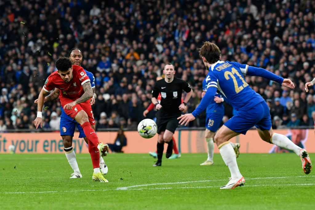 Фрагмент матча Челси — Ливерпуль