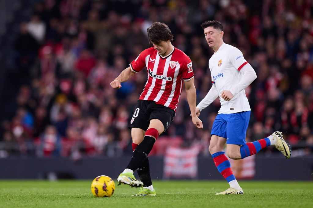 Фрагмент матча Атлетик — Барселона