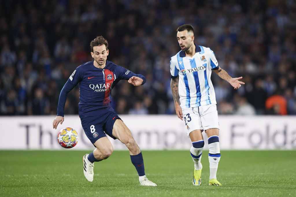 Фрагмент матча Реал Сосьедад — ПСЖ