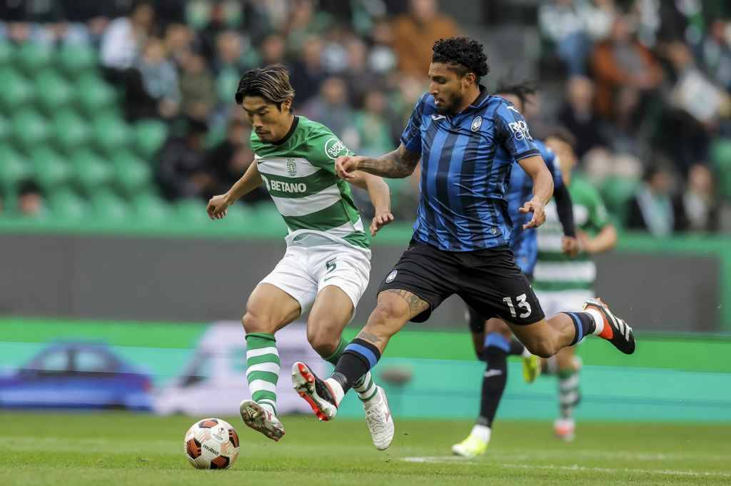 Фрагмент матча Спортинг — Аталанта