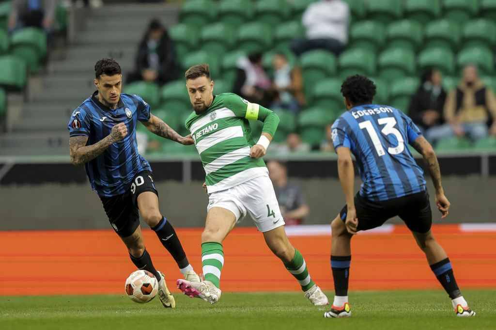 Фрагмент матча Спортинг — Аталанта