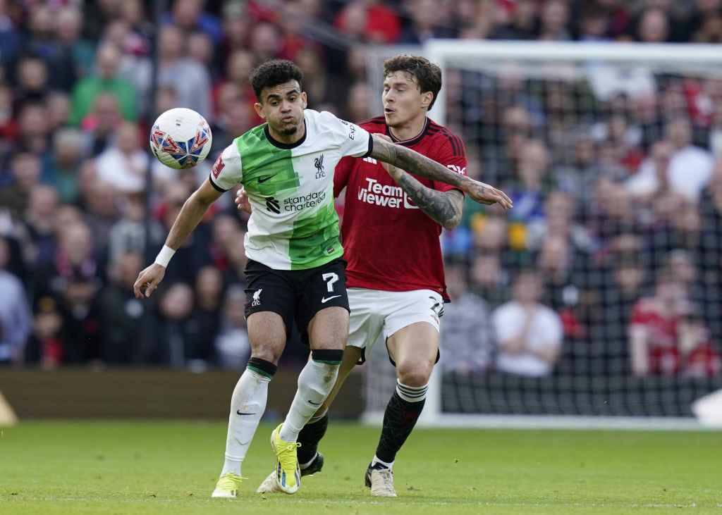 Фрагмент матча Манчестер Юнайтед — Ливерпуль