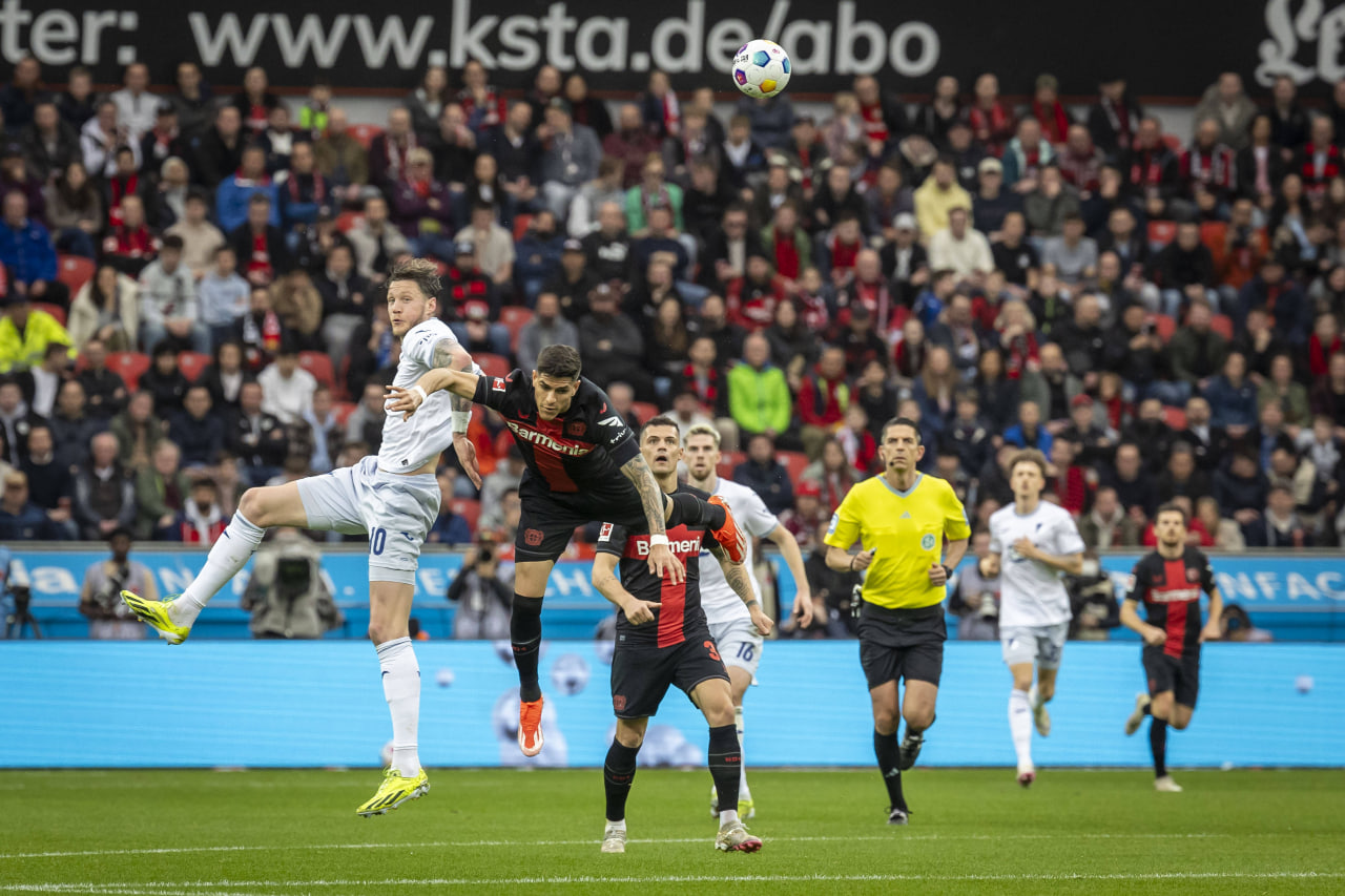 Фрагмент матча Байер — Хоффенхайм