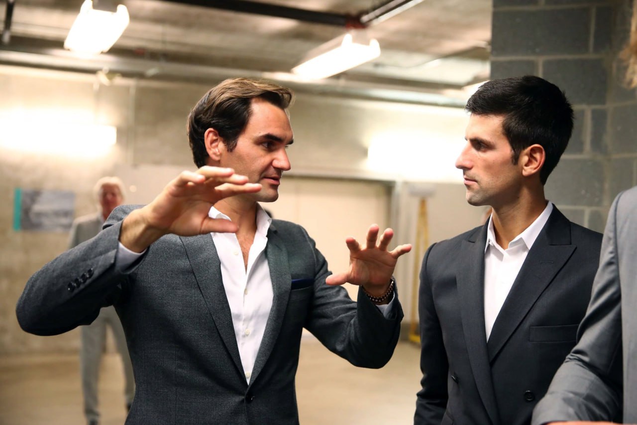 Роджер Федерер и Новак Джокович