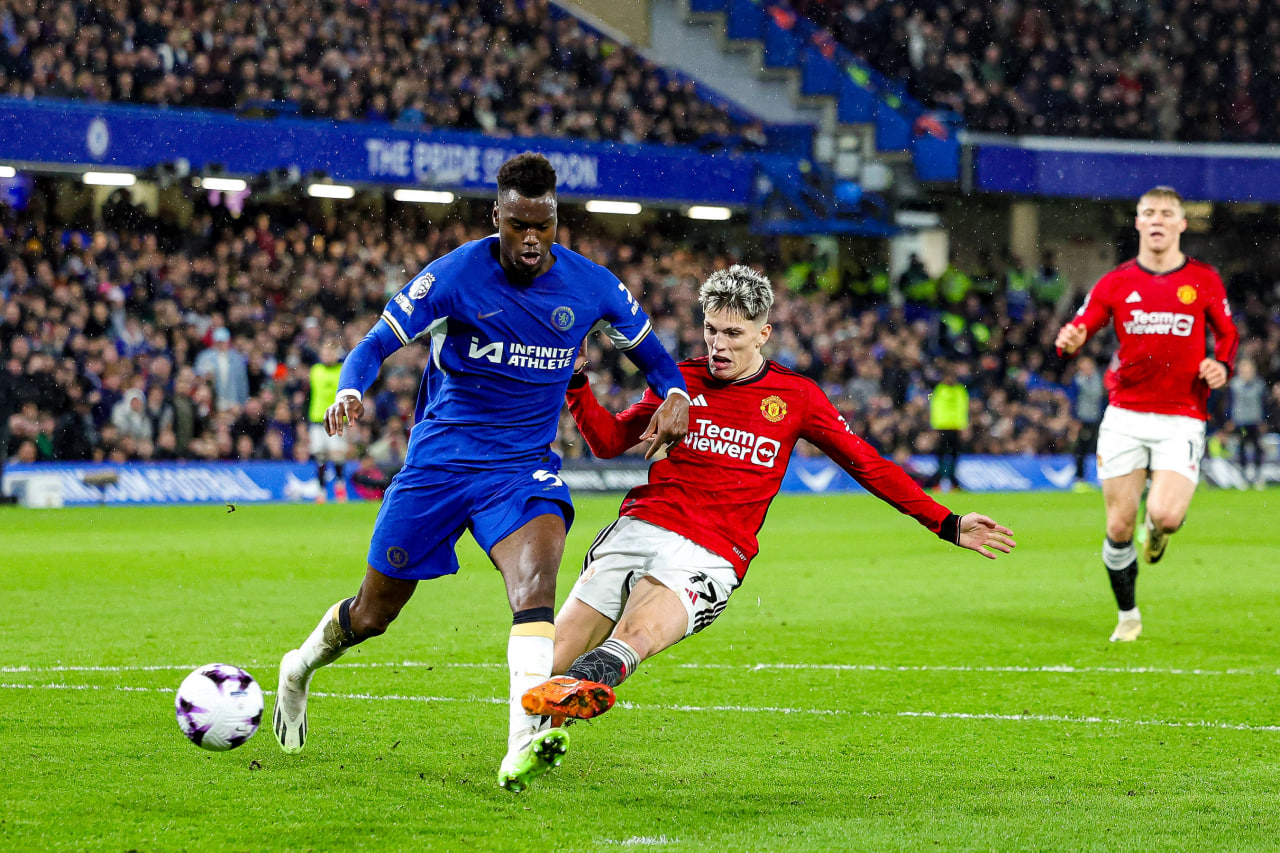 Фрагмент матча Челси — Манчестер Юнайтед