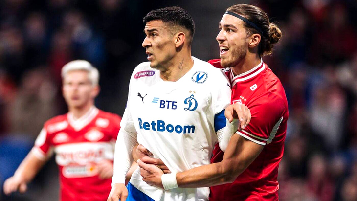 Фрагмент матча «Динамо» — «Спартак»