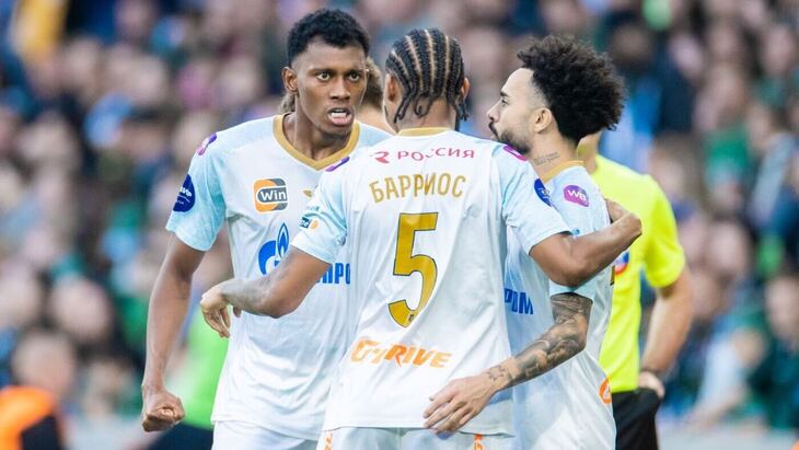 «Зенит» празднует один из голов