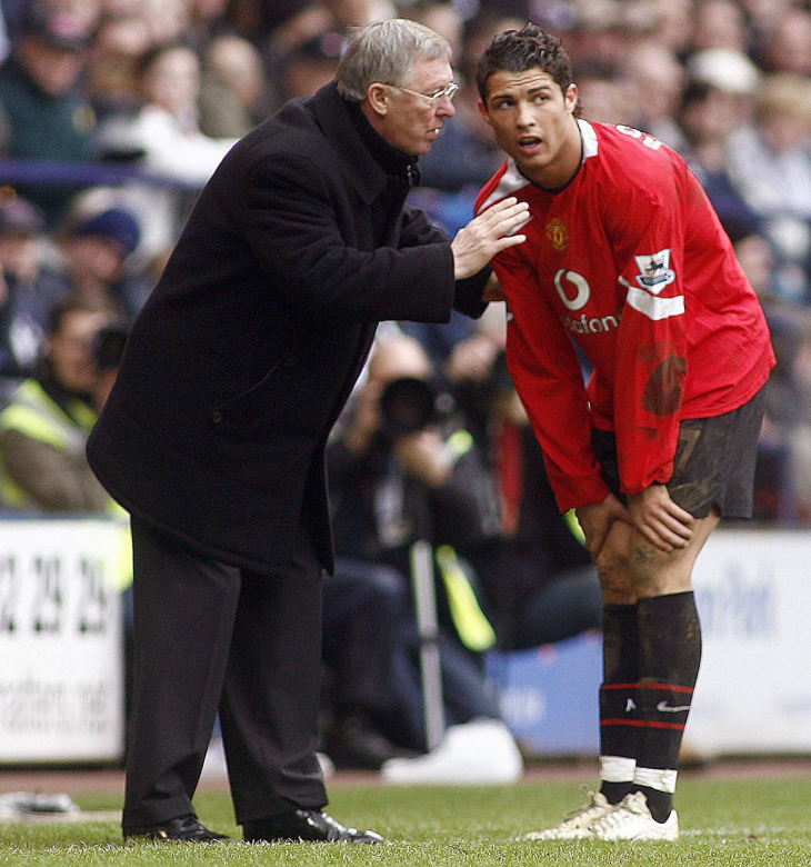 Сэр Алекс Фергюсон и Криштиану Роналду