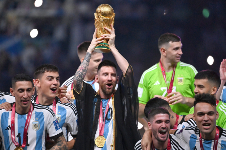 Лионель Месси с Кубком мира