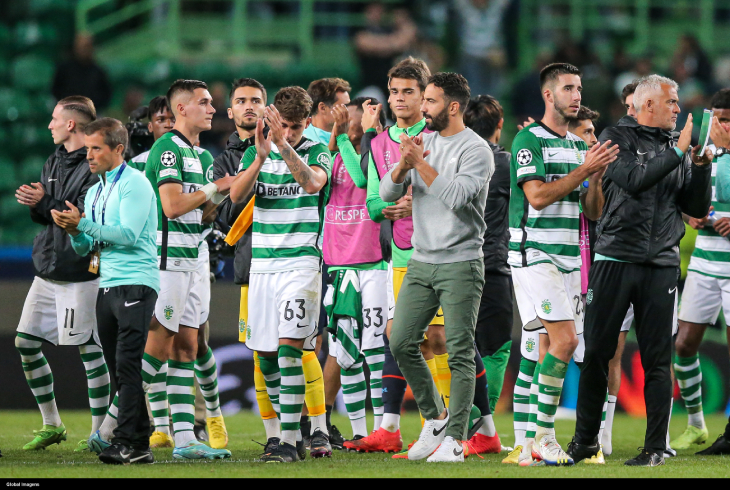 Рубен Аморим с игроками