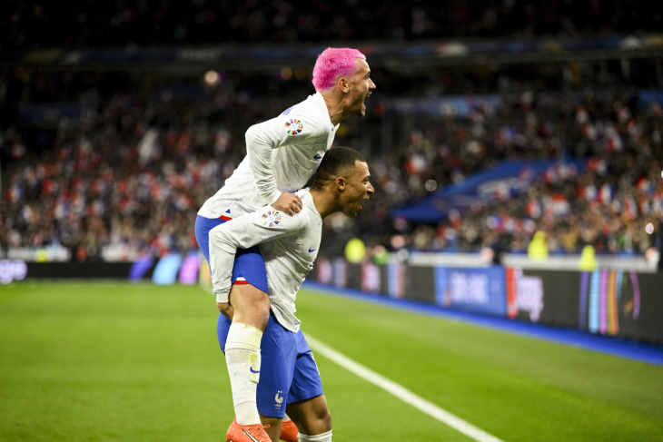 Антуан Гризманн и Килиан Мбаппе