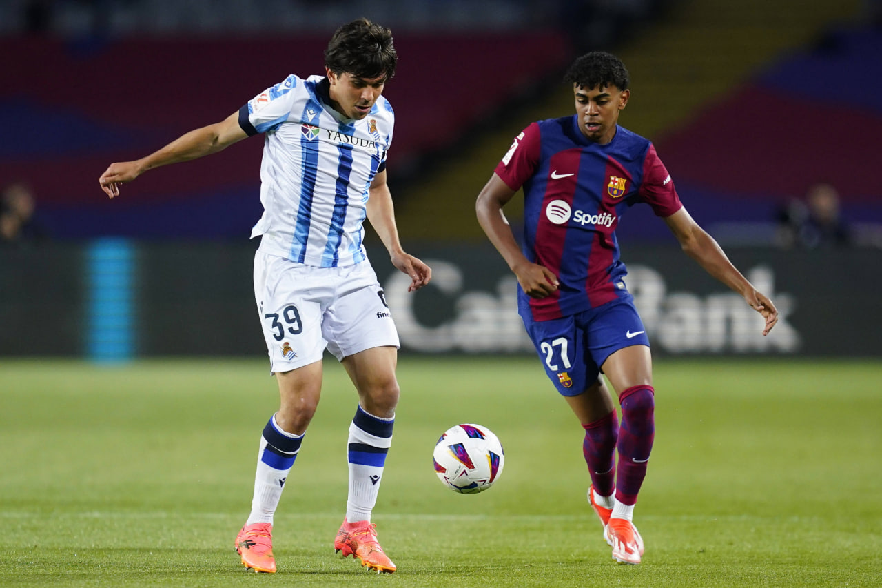 Фрагмент матча Барселона — Реал Сосьедад