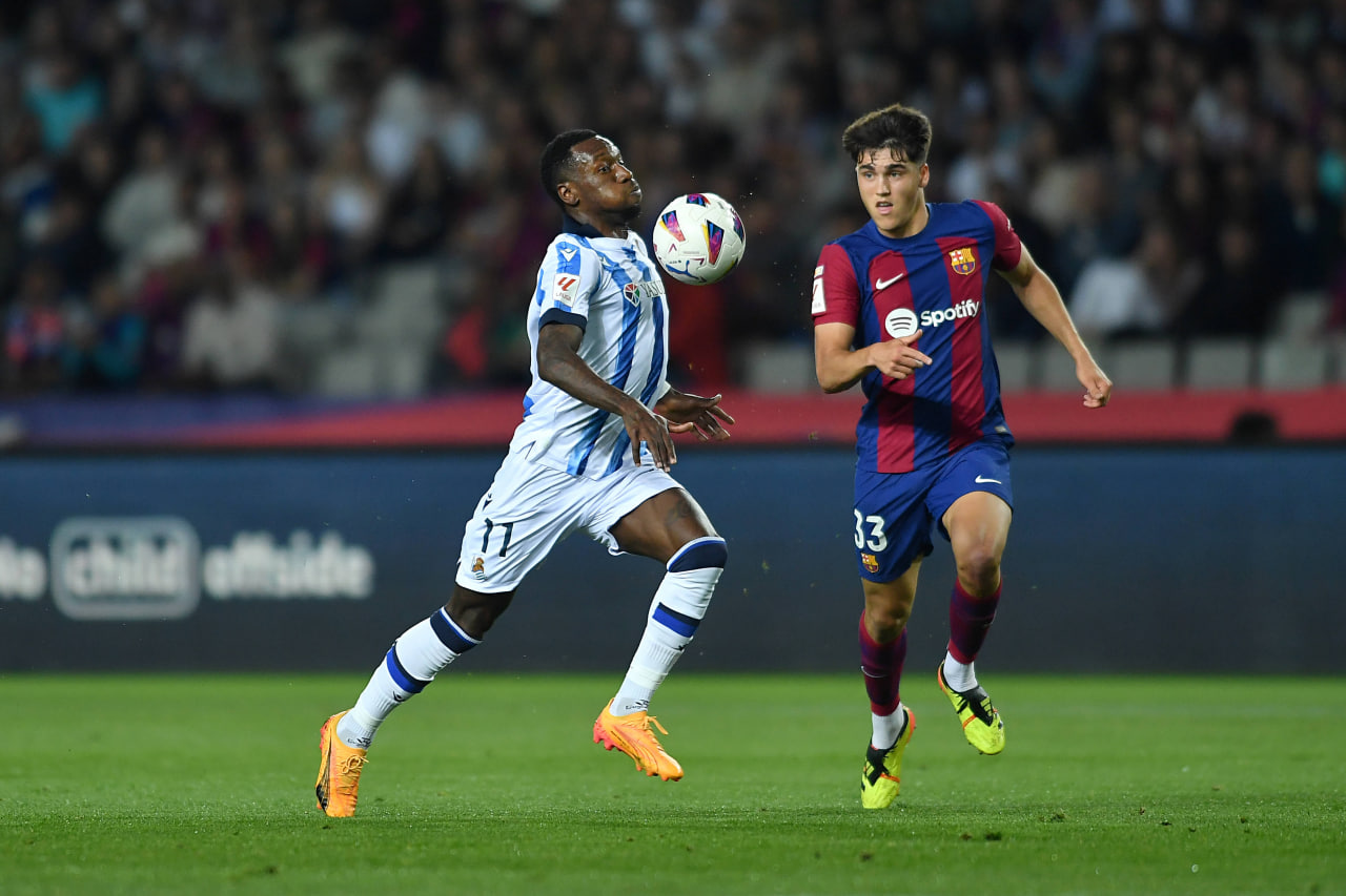 Фрагмент матча Барселона — Реал Сосьедад 