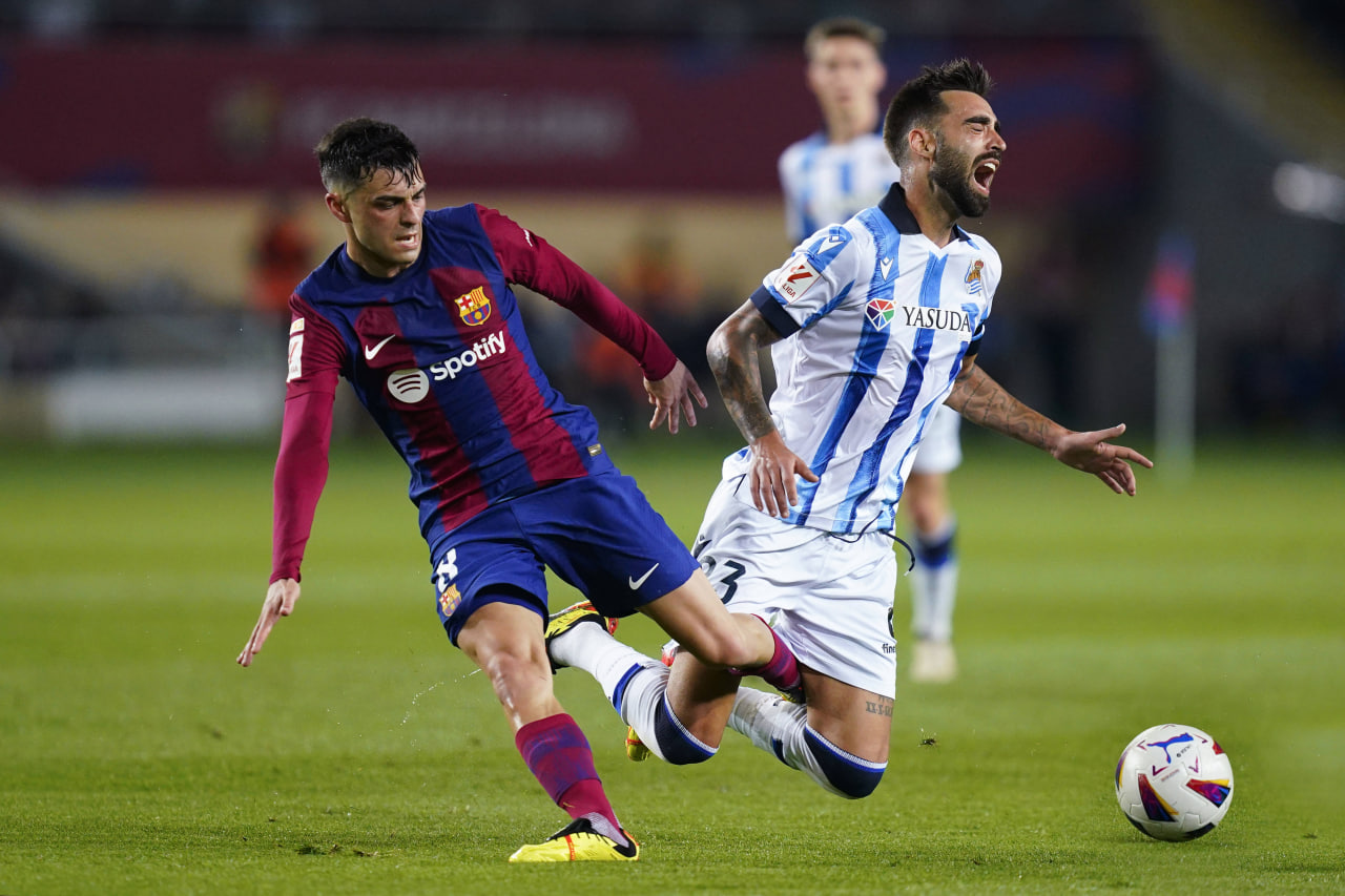 Фрагмент матча Барселона — Реал Сосьедад