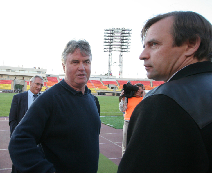 Гус Хиддинк и Александр Бородюк
