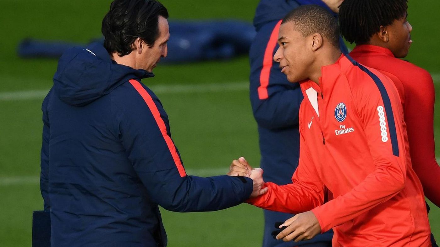 Унаи Эмери и Килиан Мбаппе