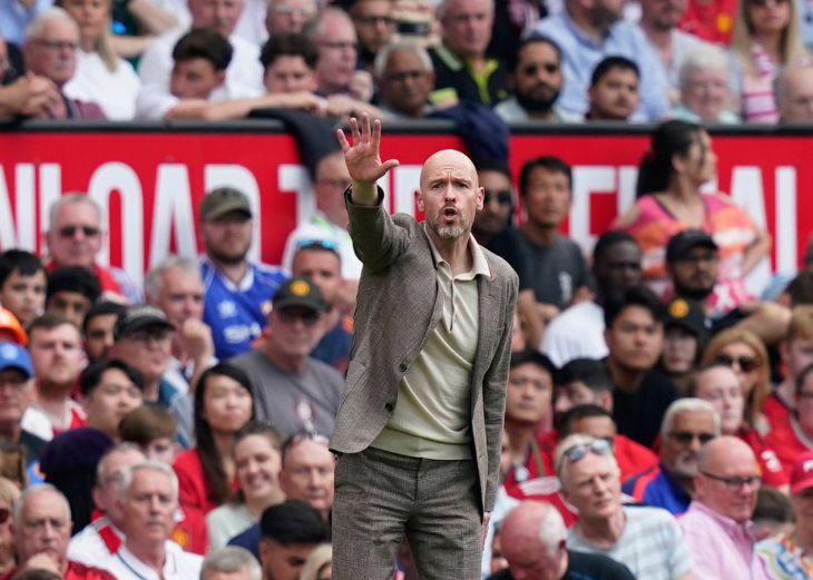 Тен Хаг в матче с «Арсеналом»