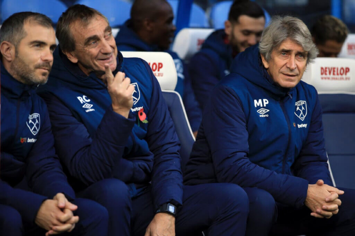 Марсеска (слева) и Пеллегрини (справа) в «Вест Хэме»