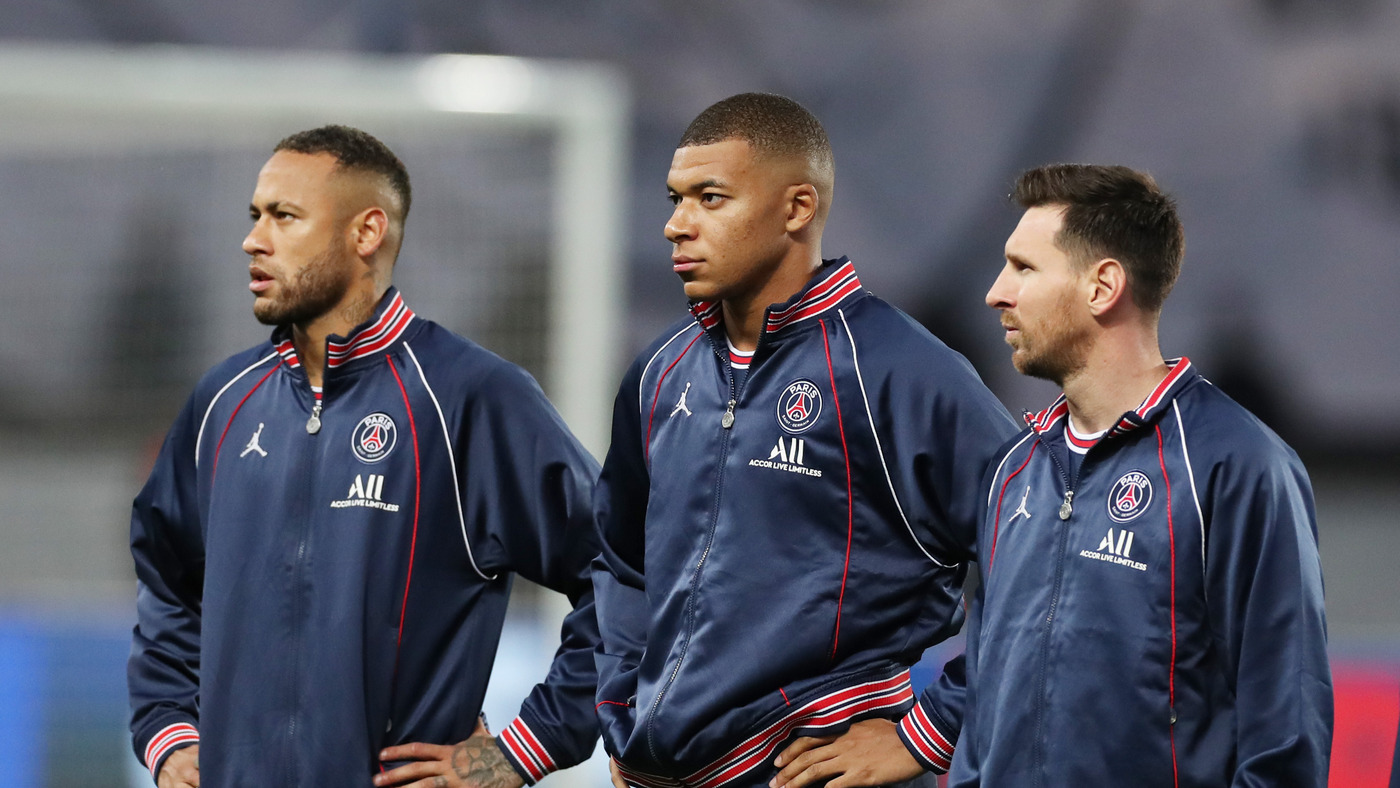 Неймар, Киллиан Мбаппе и Лионель Месси