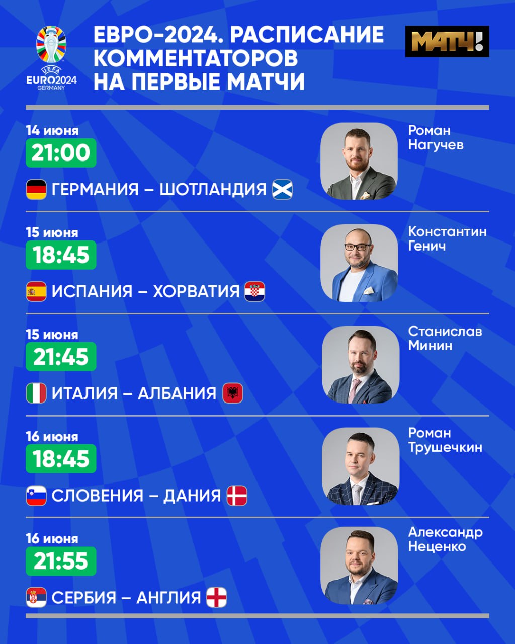 Комментаторы «Матч ТВ»