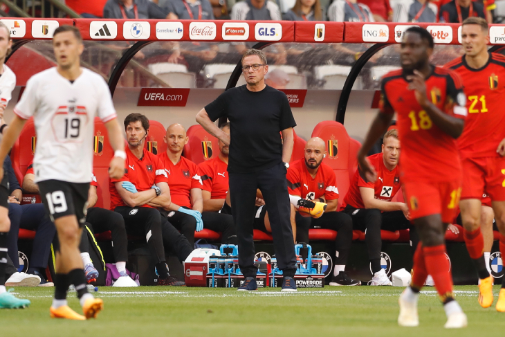 Рангник в матче с Бельгией