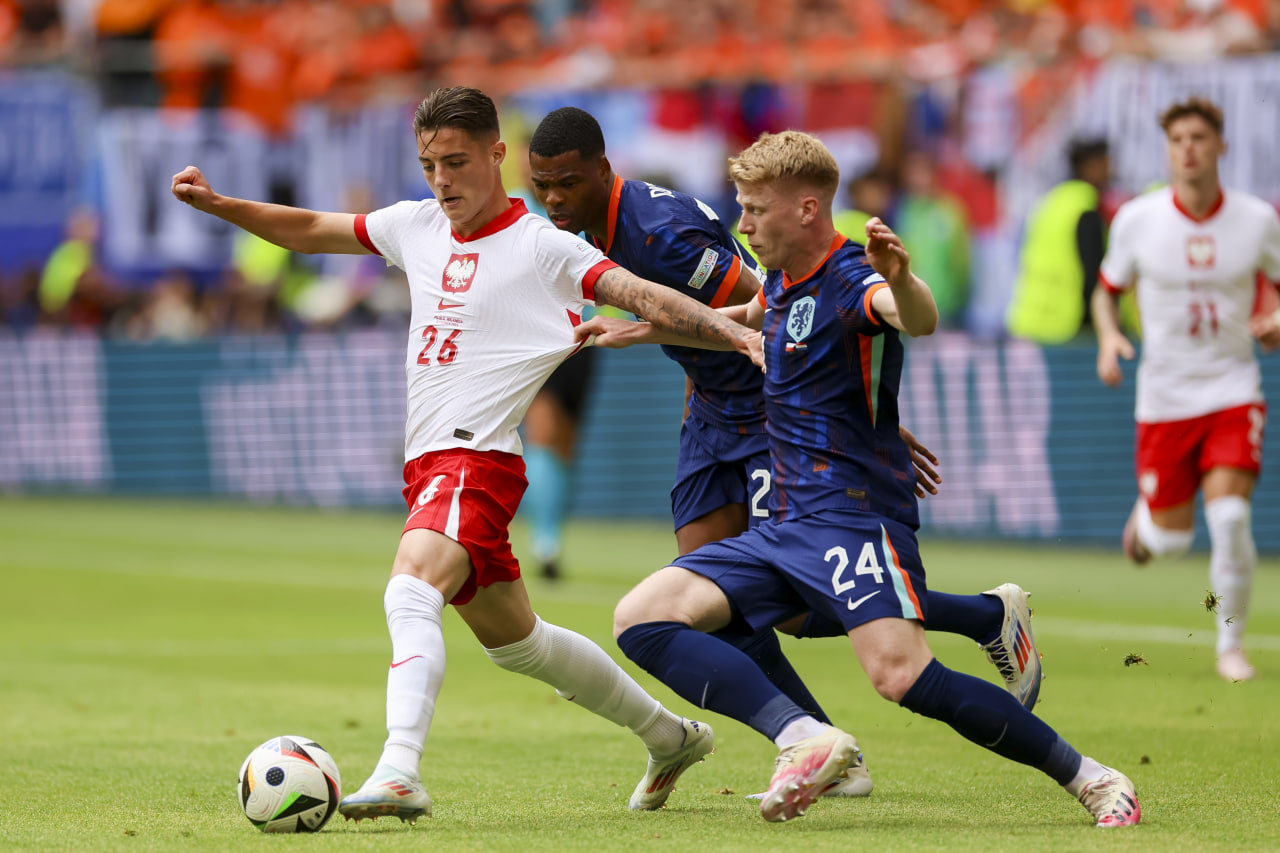 Фрагмент матча Польша — Нидерланды