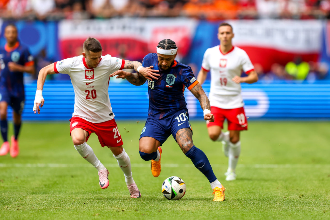 Фрагмент матча Польша — Нидерланды