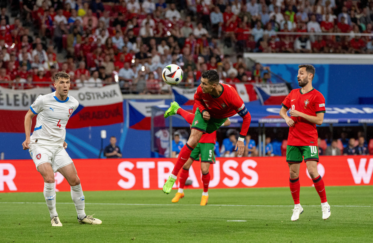 Фрагмент матча Португалия — Чехия