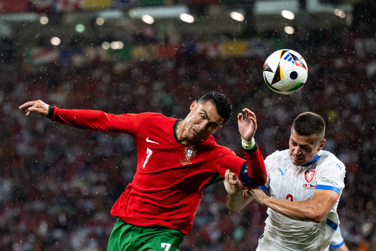Фрагмент матча Португалия — Чехия