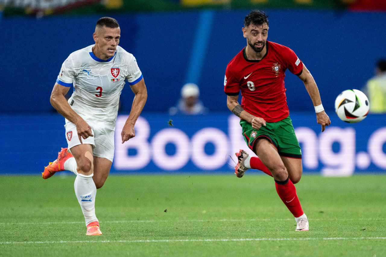 Фрагмент матча Португалия — Чехия