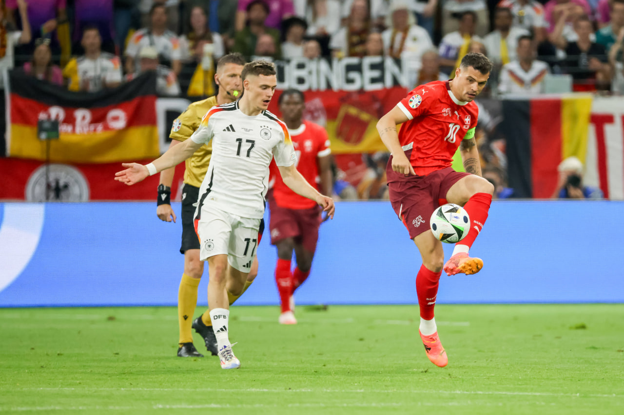 Фрагмент матча Швейцария — Германия