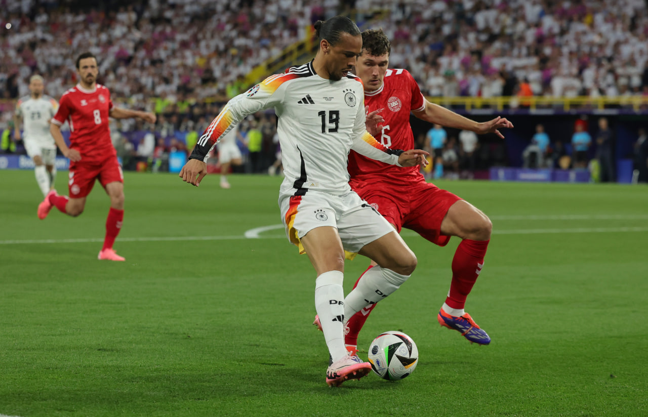 Фрагмент матча Германия — Дания