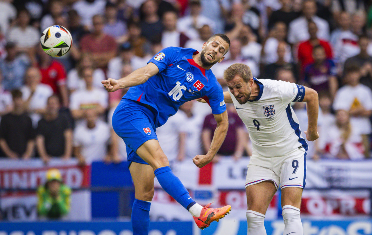 Фрагмент матча Англия — Словакия
