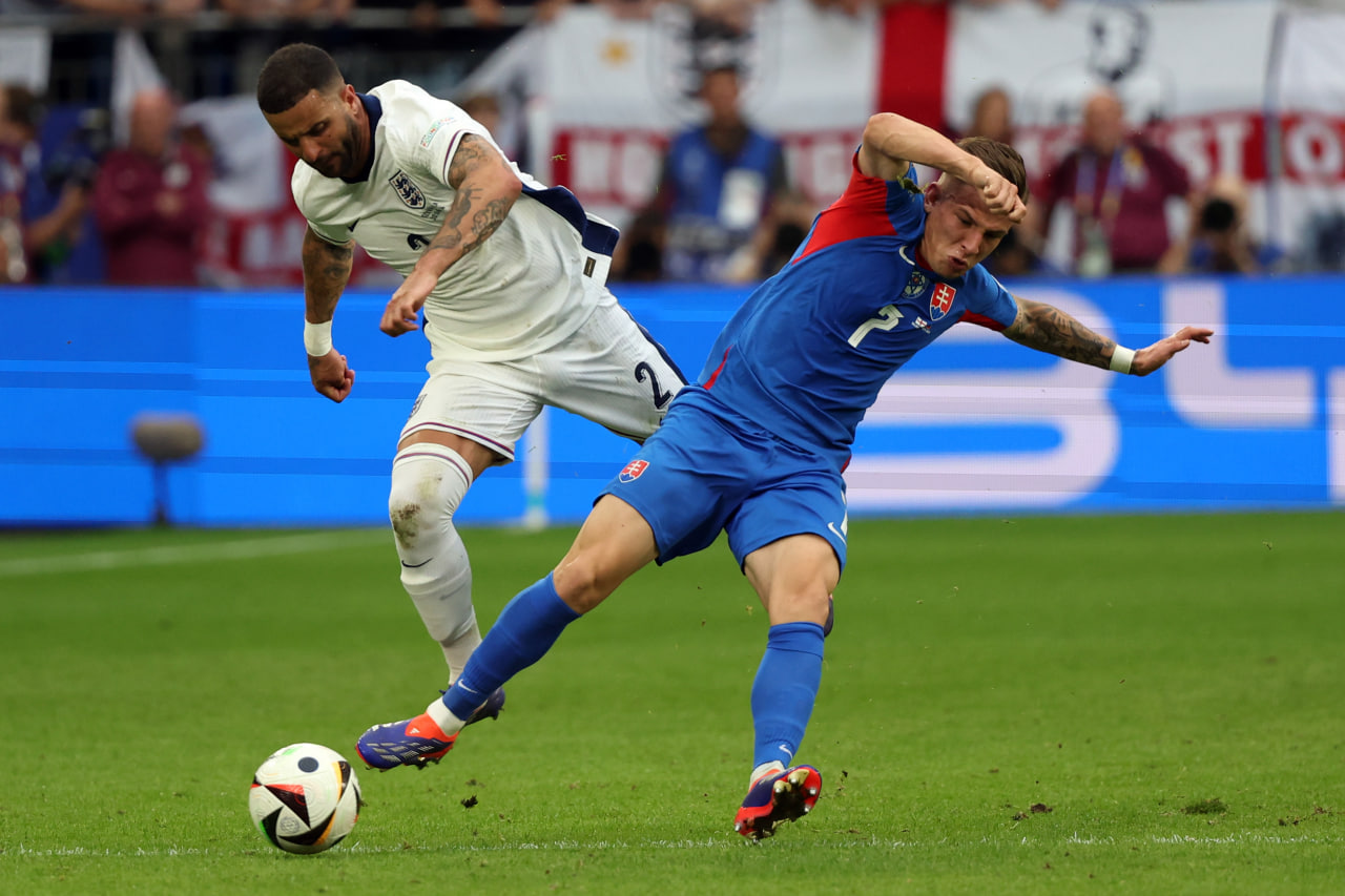 Фрагмент матча Англия — Словакия