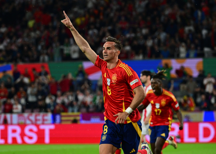 Фабиан Руис — автор гола в ворота сборной Грузии