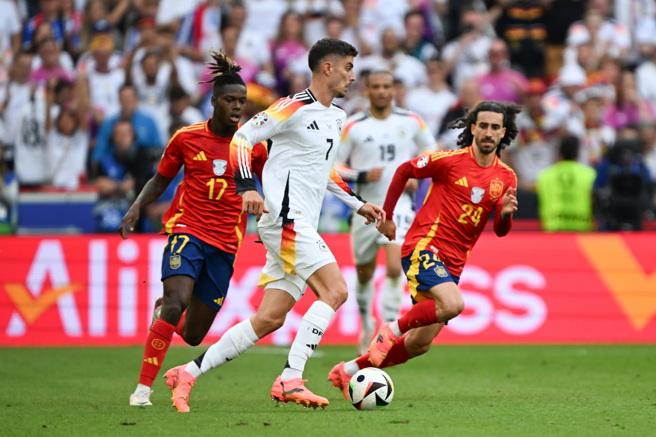 Фрагмент матча Испания — Германия