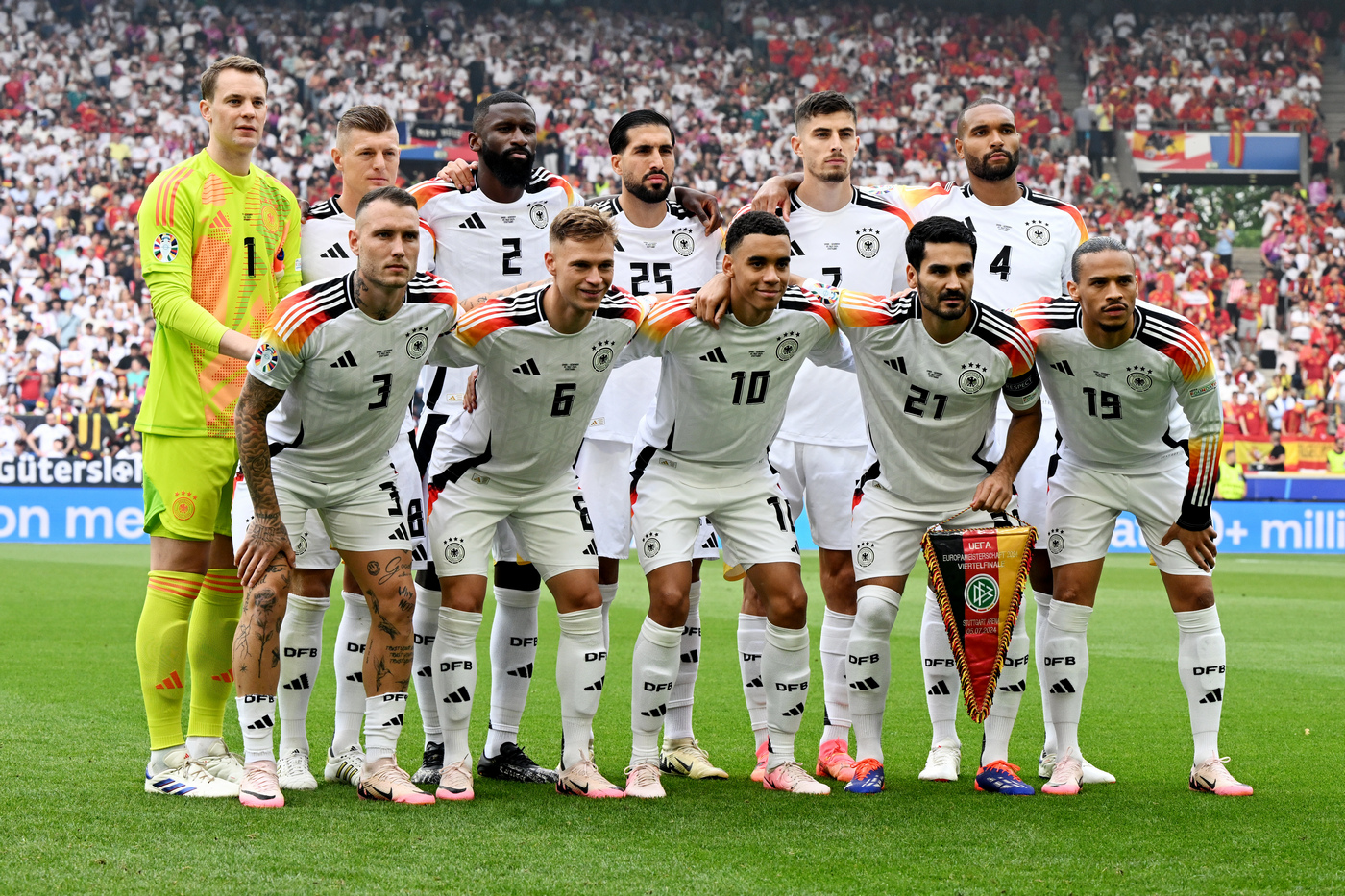 Сборная Германии перед матчем с Испанией на Евро-2024