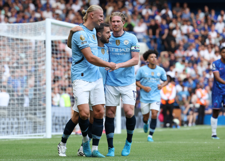 Холлан, Бернарду Силва и Кевин Де Брейне