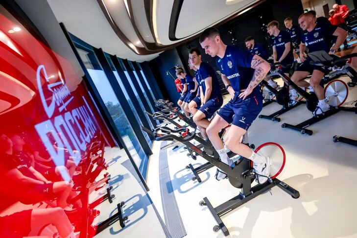 Тренировка сборной России