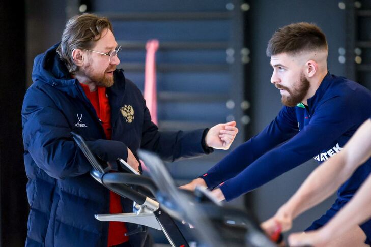 Тренировка сборной России