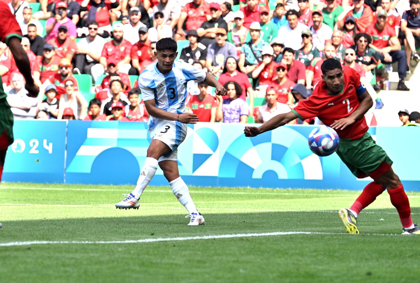 Хулио Солер в матче с Марокко на Олимпиаде 