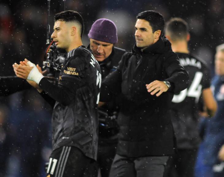 Габриэл Мартинелли и Микель Артета