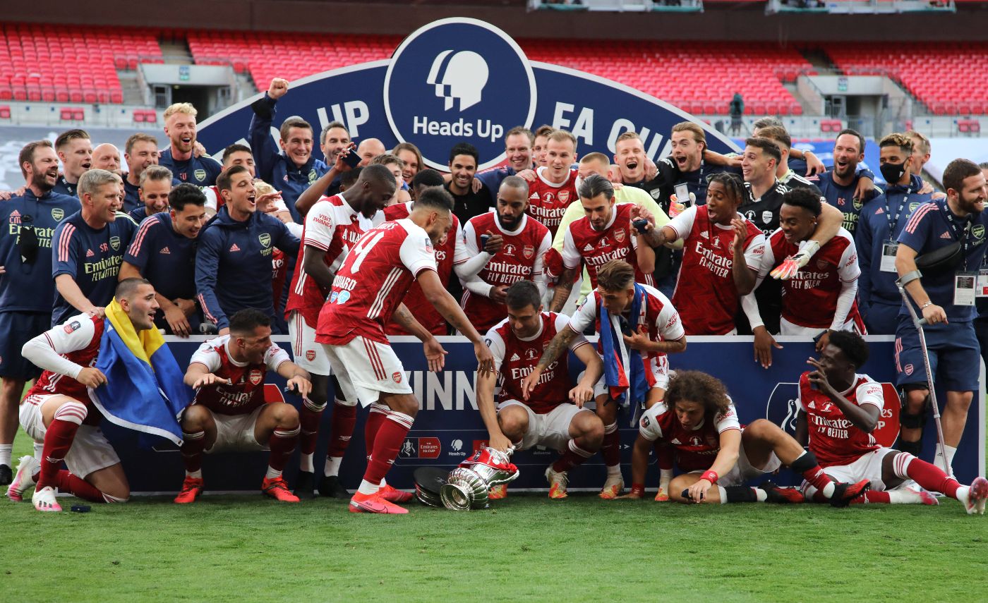 «Арсенал» после победы в Кубке Англии в 2020 году