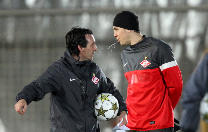 Унаи Эмери и Артем Дзюба