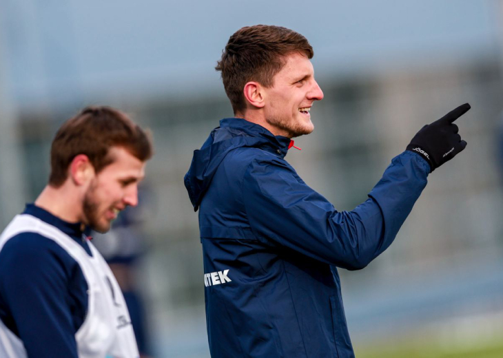 Игорь Дивеев на тренировке сборной России